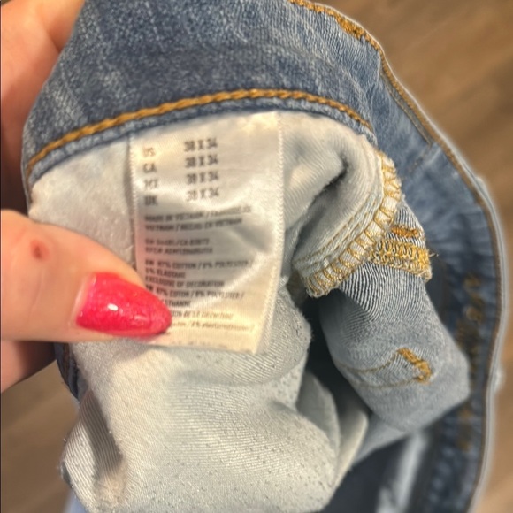 American Eagle Outfitters Slim Straight Light Blue Denim Jeans 38x34 - Picture 6 of 6